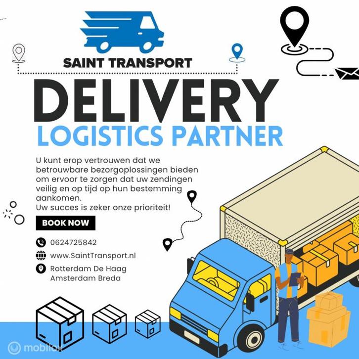 Bestelbus Huren Inc. Chauffeur Breda Etten- Leur Roosendaal, Diensten en Vakmensen, Verhuizers en Opslag