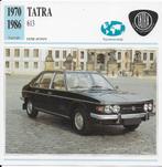 Ma6 autokaart tatra 613 ( 1970 - 1986 ), Ophalen of Verzenden, Zo goed als nieuw, Auto's
