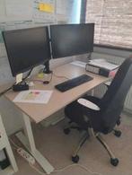 TROTTEN Zit/Sta Bureau 120x70 - Beige/Wit, Ophalen of Verzenden, In hoogte verstelbaar, Zo goed als nieuw, Stabureau