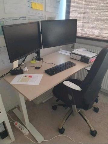 TROTTEN Zit/Sta Bureau 120x70 - Beige/Wit beschikbaar voor biedingen