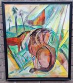 Th. PENDERS (1905-1975), Paarden in wei. Expressionistisch., Antiek en Kunst, Ophalen