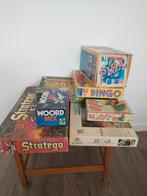 Pakket van 7 spellen, oa. Pisa, Stratego, Zeeslag, Bingo, Ophalen of Verzenden, Gebruikt