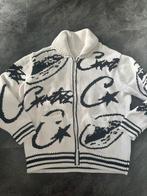 Corteiz black white knit jacket, Kleding | Heren, Truien en Vesten, Maat 48/50 (M), Zwart, Ophalen of Verzenden, Zo goed als nieuw