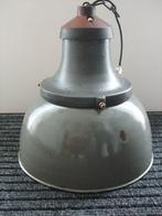industriele lamp hanglamp fabriekslamp met email kap, Ophalen, Gebruikt, Metaal, Minder dan 50 cm