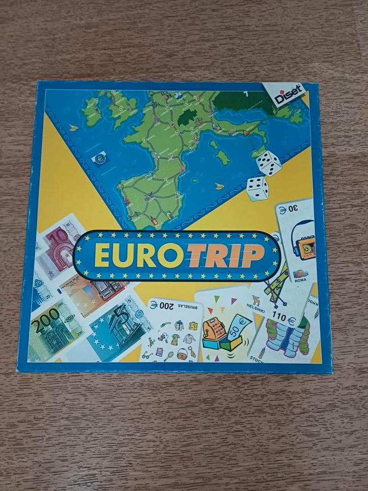 Eurotrip Bordspel - Reis door Europa!, Hobby en Vrije tijd, Gezelschapsspellen | Bordspellen, Gebruikt, Drie of vier spelers, Vijf spelers of meer