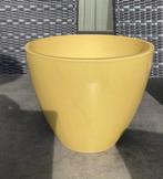 Puntgaaf! Grote ronde oker/geelkleurige bloempot diameter 30, Rond, Ophalen of Verzenden, Zo goed als nieuw, Aardewerk