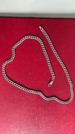925  sterling zilver ketting gourmetschakel 50,5 cm 5 mm, Ophalen of Verzenden, Gebruikt, Zilver, Zilver