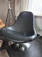 Ikea draaistoel Tirup zwart leer, Huis en Inrichting, Stoelen, Ophalen, Gebruikt, Zwart, Leer