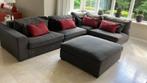 Loungebank met hocker voor binnen, Ophalen, Gebruikt, Stof, Warm, gezellig, lekker op hangen