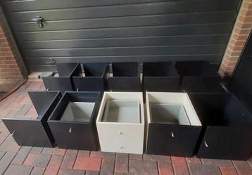 7 deurtjes,  3 ladekastjes voor ikea Kallax Vakkenkast  beschikbaar voor biedingen