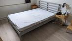 IKEA Tarva bed 140x200cm zonder lattenbodems, Grijs, Gebruikt, 140 cm, Hout