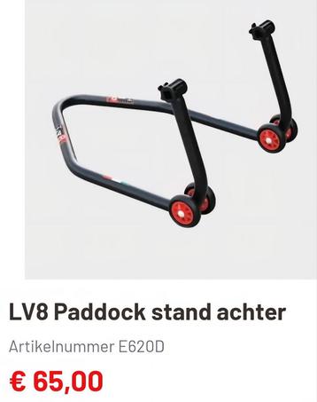 Paddock stand achter*ZGAN* beschikbaar voor biedingen