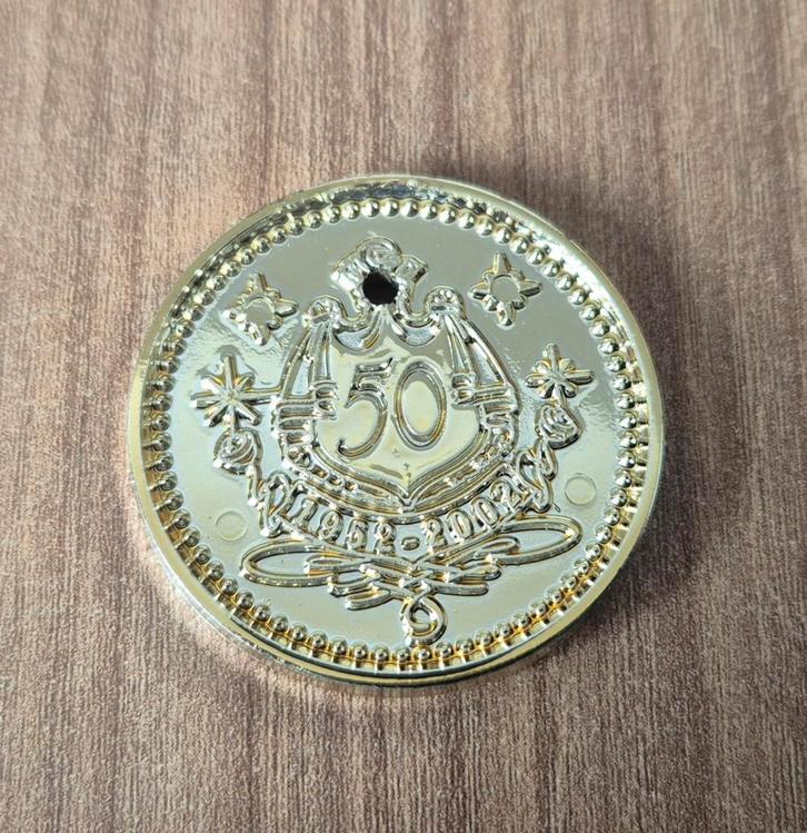 Efteling dukaat - 50 jaar Jubileum 2002, Verzamelen, Efteling, Zo goed als nieuw, Ophalen of Verzenden