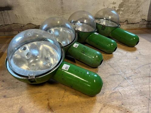 Industriele Lampen Groen / Retro / Vintage / Antiek / Brocan, Antiek en Kunst, Curiosa en Brocante, Ophalen