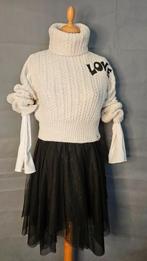 Miss Sixty Crèmekleurige Gebreide Coltrui met 'LOVE' Opdruk, Guess, Verzenden, Nieuw, Maat 34 (XS) of kleiner