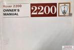 Rover 2200 Owner's manual RTC9035, Auto diversen, Handleidingen en Instructieboekjes, Ophalen of Verzenden