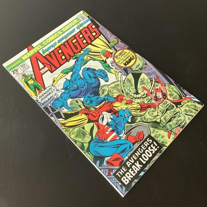 Avengers Vol.1 #143 (1976) VF (8.0), Boeken, Strips | Comics, Zo goed als nieuw, Eén comic, Amerika, Ophalen of Verzenden