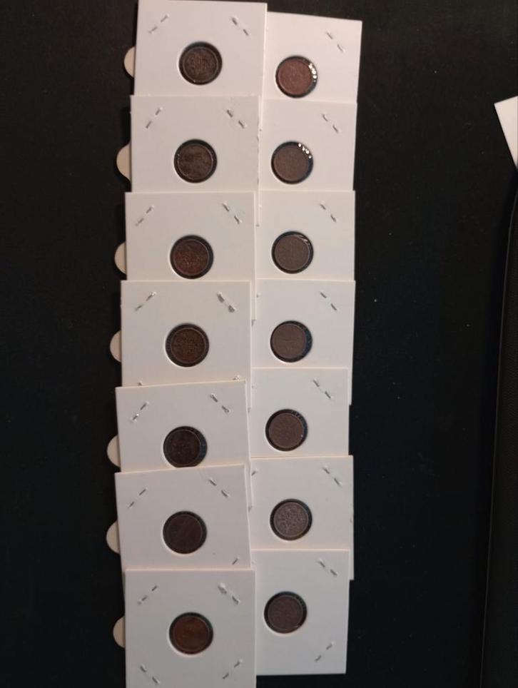 14x halve cent Wilhelmina, Postzegels en Munten, Munten | Nederland, Overige waardes, Koningin Wilhelmina, Ophalen of Verzenden