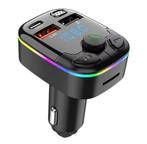 FM Bluetooth Transmitter - Carkit - 2 USB Poorten - RGB, Auto diversen, Carkits, Ophalen of Verzenden, Nieuw