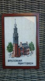geborduurd schilderij Amsterdam Munttoren, Minder dan 50 cm, Minder dan 50 cm, Schilderij, Gebruikt