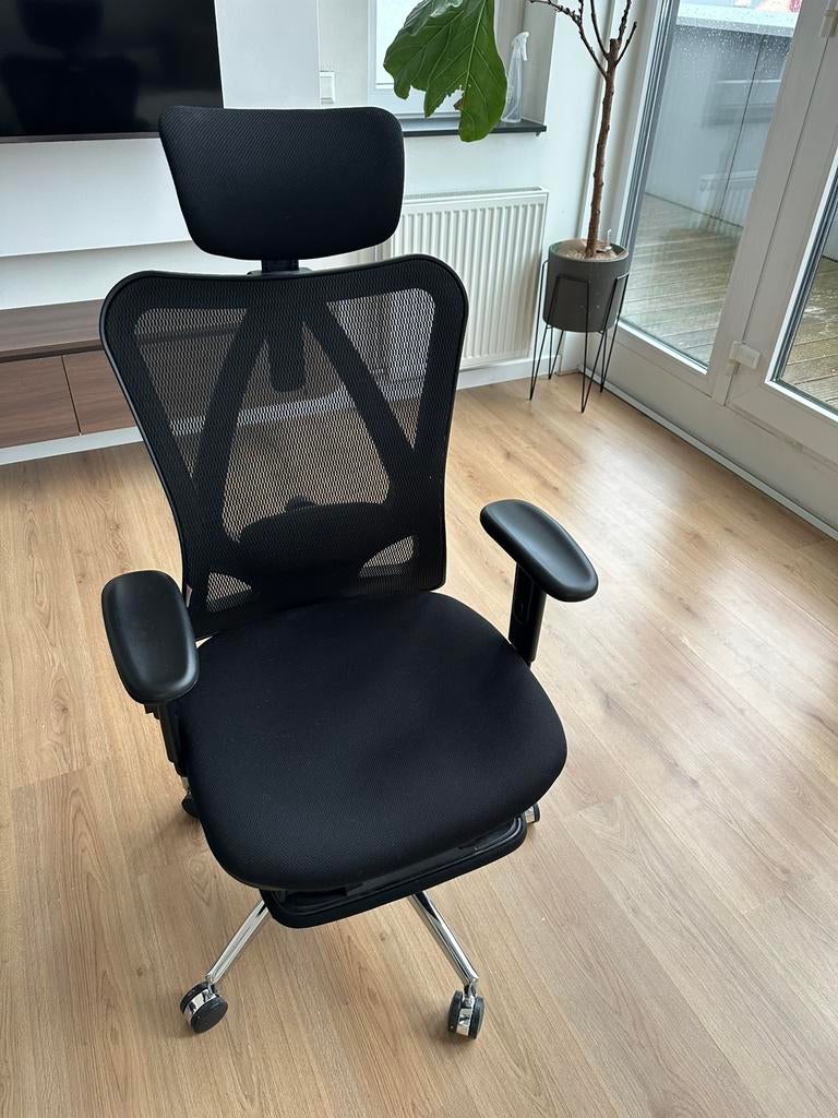 SIHOO Ergonomische Bureaustoel, Zwart, Ophalen of Verzenden, Zo goed als nieuw, Bureaustoel