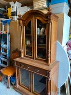 Antieke Noten Bonheurkast, Ophalen, Gebruikt, 100 tot 150 cm, Met lade(s)