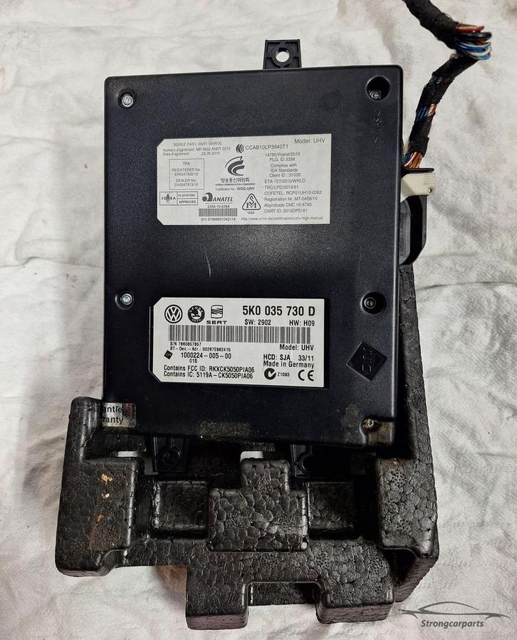 Bluetooth Module 5K0035730D VW Golf 6 VI inclusief schuim, Auto diversen, Autoradio's, Ophalen of Verzenden