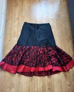 Y2K NIEUW Rok A-lijn Satijn Kant Ruches, Ophalen of Verzenden, Nieuw, Maat 34 (XS) of kleiner, Rood