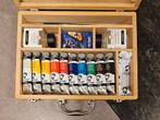 van Gogh olieverf basiskist 10x40ml + extra's, Hobby en Vrije tijd, Schilderen, Ophalen, Nieuw, Olieverf