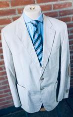 Wit/ Grijs Massimo Dutti  jasje 100% Extrafijn Katoen Mt 56, Maat 56/58 (XL), Ophalen of Verzenden, Massimo Dutti, Grijs