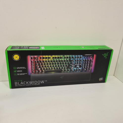 Razer Blackwidow V4 Yellow Switch Nieuw in Seal, Computers en Software, Toetsenborden, Zo goed als nieuw
