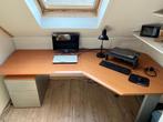 Hoekbureau met laden 240x120, Huis en Inrichting, Bureaus, Ophalen, In hoogte verstelbaar, Gebruikt, Bureau