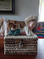 Frans, Majolica-achtig Tabaksdoosje van Tante Brocante, Antiek en Kunst, Ophalen of Verzenden