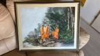 Schilderij: Monniken in de natuur thailand, Antiek en Kunst, Ophalen