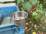 RVS voer-/ waterbakjes, Ophalen of Verzenden, Gebruikt