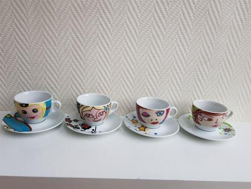 D061 Kop en schotels, De Lijn, Huis en Inrichting, Keuken | Servies, Nieuw, Kop(pen) en/of Schotel(s), Overige stijlen, Keramiek