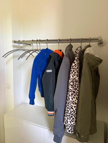 RVS Kapstok met 10 hangers beschikbaar voor biedingen