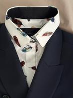 Te Koop Cavallaro Napoli stretch blouse Wit print  mt: 36, Ophalen of Verzenden, Zo goed als nieuw, Maat 36 (S), Wit