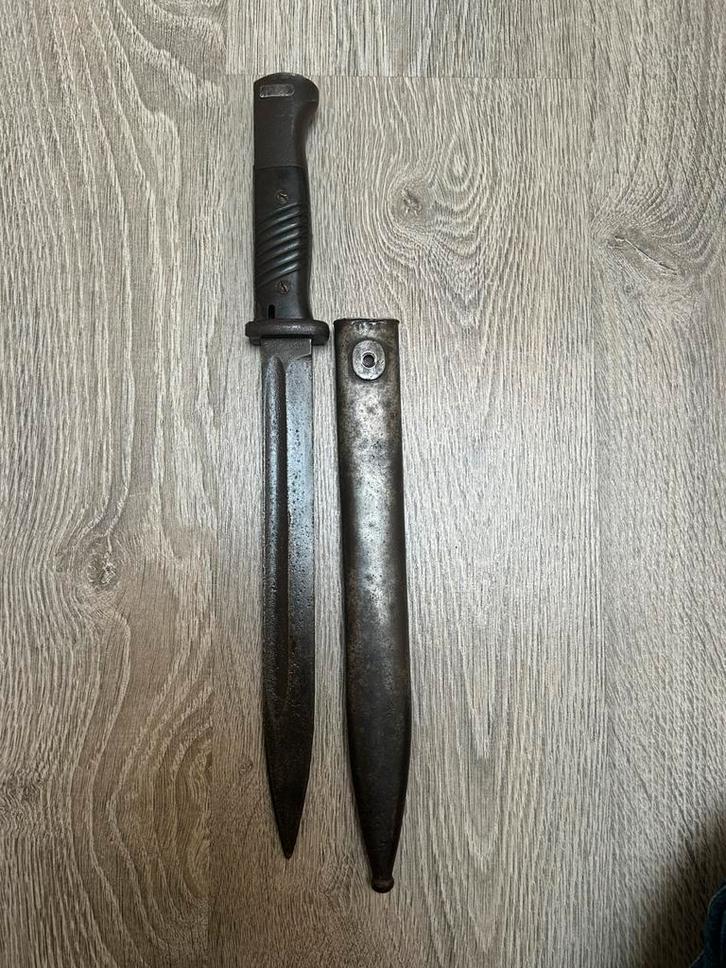 K98 bajonet met schede duits wo2 ww2 niet nummergelijk, Verzamelen, Militaria | Tweede Wereldoorlog, Mes of Dolk, Duitsland, Ophalen of Verzenden