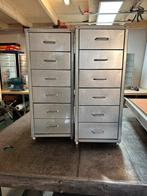 IKEA Helmer Ladekastjes - 2x Metaal, Huis en Inrichting, Minder dan 50 cm, Gebruikt, 5 laden of meer, 100 tot 150 cm