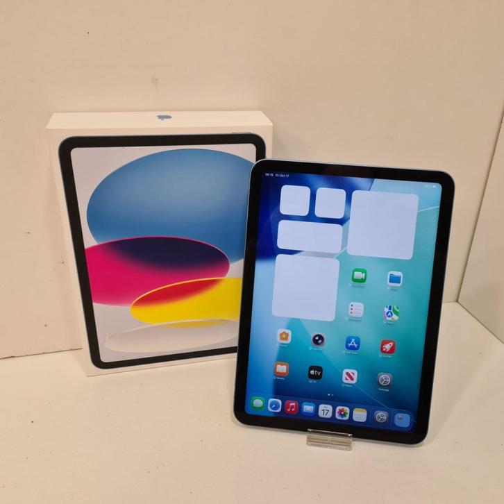 iPad 10th Generation 64GB Wifi Blue Compleet in Doos, Computers en Software, Apple iPads, Zo goed als nieuw