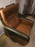 lederen sta op stoel, Huis en Inrichting, Fauteuils, Ophalen of Verzenden, Gebruikt, 75 tot 100 cm, 50 tot 75 cm