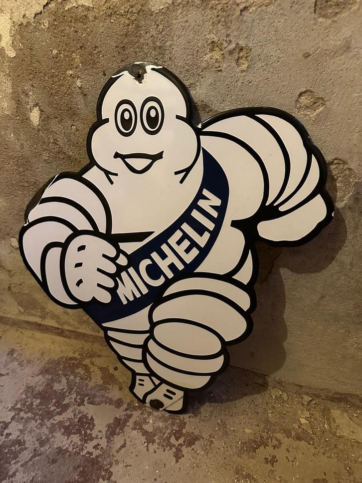 bibendum, michelin, emaille, Antiek en Kunst, Antiek | Emaille, Ophalen of Verzenden