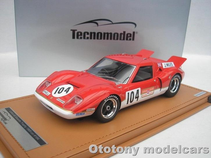 Lotus 62 #104 Guards Trophy 1969 J. Miles 1/18 Tecnomodel, Hobby en Vrije tijd, Modelauto's | 1:18, Nieuw, Auto, Overige merken