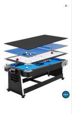 Nieuw in doos 4-in-1 Multitafel Pool Tafeltennis & Airhockey, Sport en Fitness, Biljarten en Poolen, Ophalen, Nieuw, Pooltafel