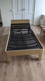 Auping Auronde 1500 bed (100x200) met spiraalbodem, 3 M, Ophalen, Eenpersoons, Electrisch, Hout
