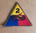 US WWII 2nd Armored "Hell on Wheels" Division, Woolie, Ophalen of Verzenden, Landmacht, Amerika, Embleem of Badge