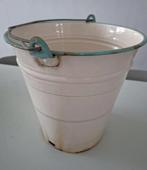 vintage emaille BK emmer plantenbak brocante rustiek, Ophalen of Verzenden