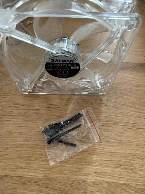 6 blauwe computer Led fans 120mm Zalman/vegas/antec, Computers en Software, Computerkoelers, Zo goed als nieuw, Luchtkoeling, Verzenden