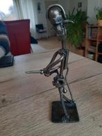 Metalen Schroevenmannetje Brandweerman, Antiek en Kunst, Ophalen of Verzenden